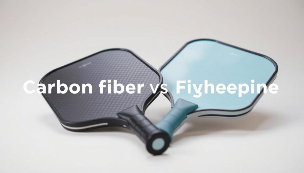 Palas Pickleball: fibra de carbono vs fibra de vidrio
