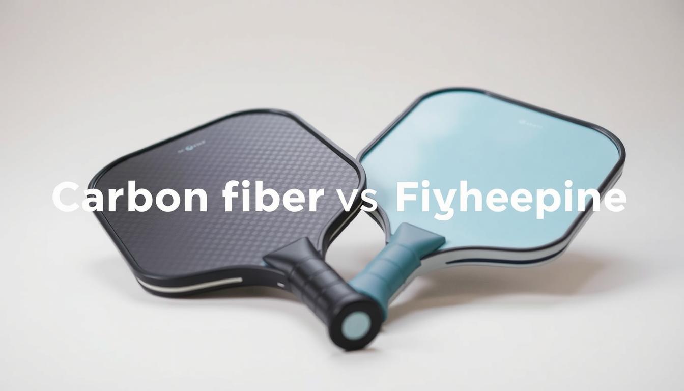 Comparativa: Palas Pickleball de fibra de carbono vs fibra de vidrio