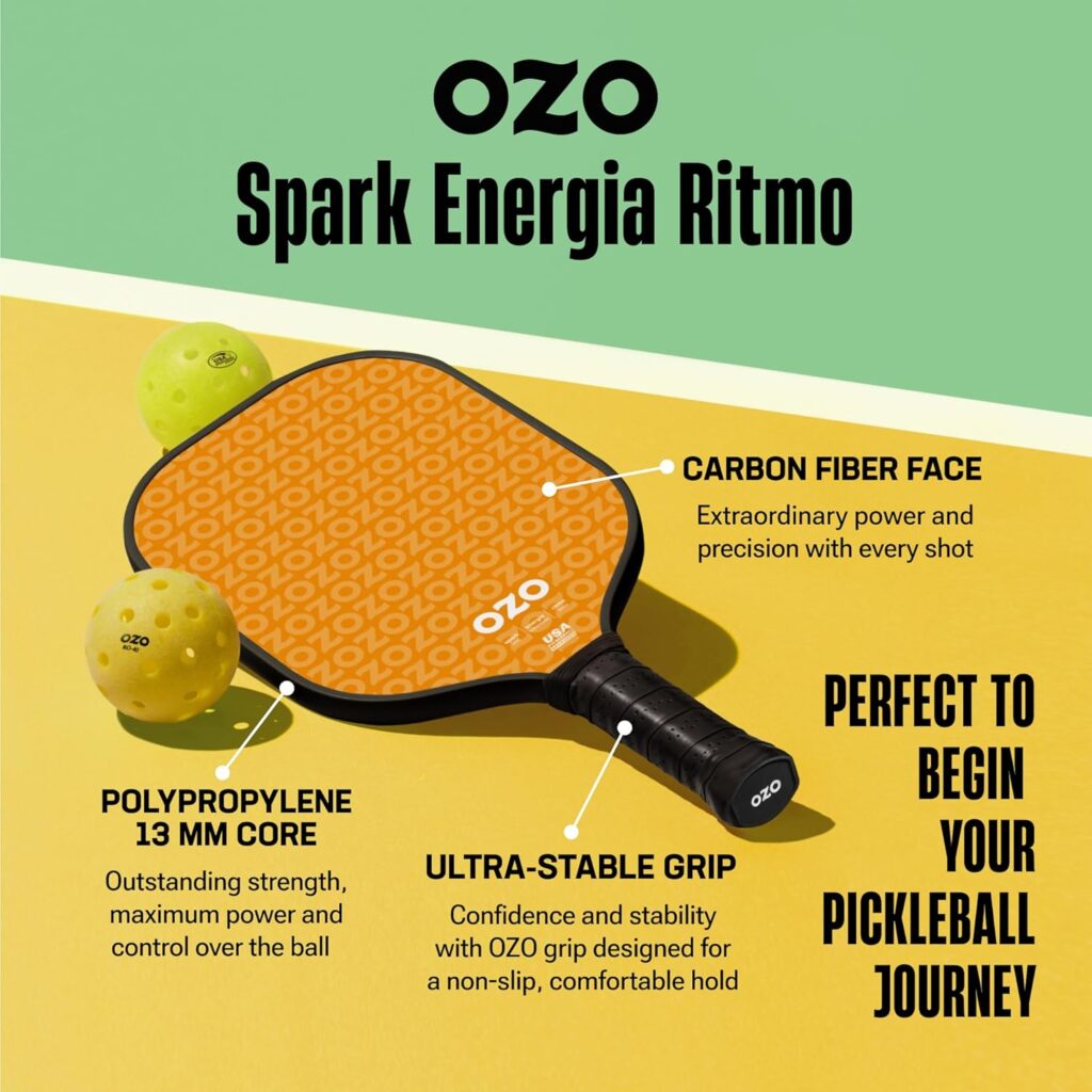 Pala de Pickleball OZO Spark Energia Ritmo, excelente pala para principiantes