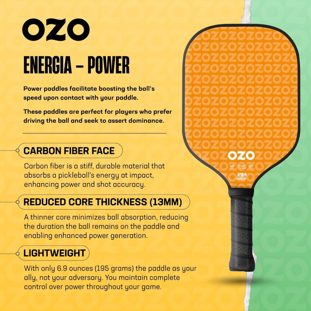 Pala de Pickleball OZO Spark Energia Ritmo!