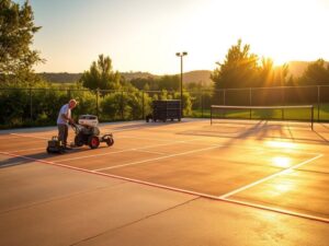 Reacondicionamiento de pistas de pickleball